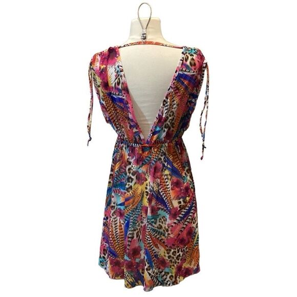 Kenneth Cole Reaction Multicolor swim coverup M - Picture 4 of 11